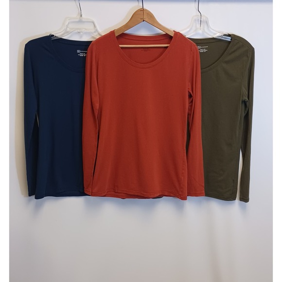 Shirt Top Long Sleeve 3 Color Set Women Large - Picture 5 of 5